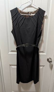 NEW! AA Studio AA Women’s 10 Black Belted Sheath Dress Cocktail Business